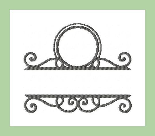 Split Scroll with Single letter Topper
