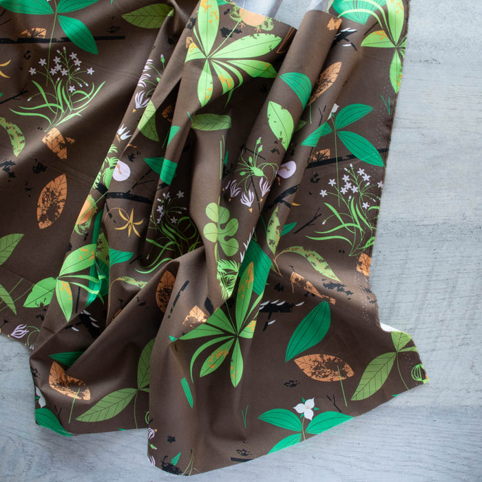 Spring Wildflowers Organic Poplin by Birch Fabrics