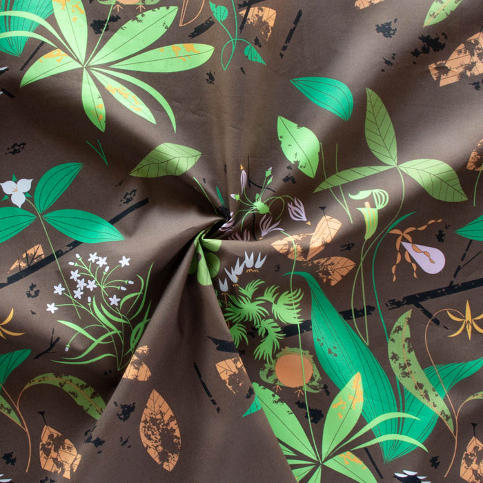 Spring Wildflowers Organic Poplin by Birch Fabrics