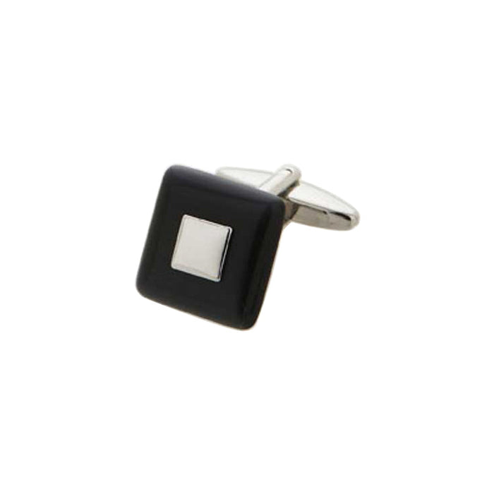 Square Black Cat's Eye Cufflinks