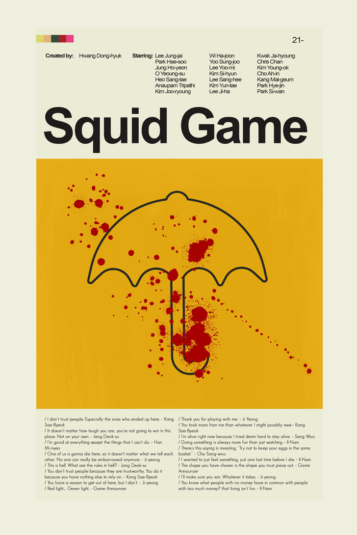 Squid Game - Umbrella | 12"x18" or 18"x24" Print only