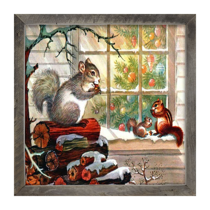 Squirrel at window