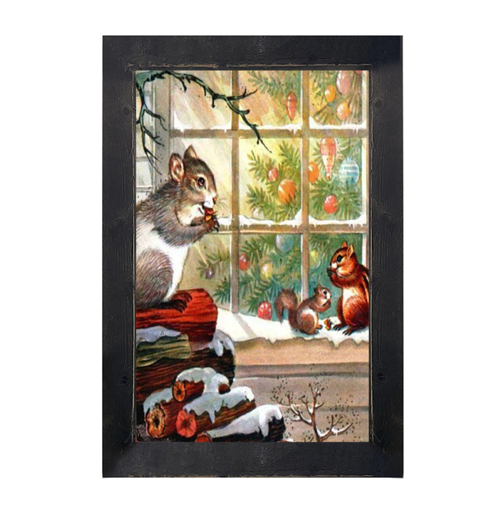 Squirrel at window
