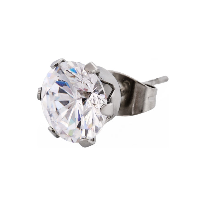 Stainless Steel Earring Cubic Zirconia