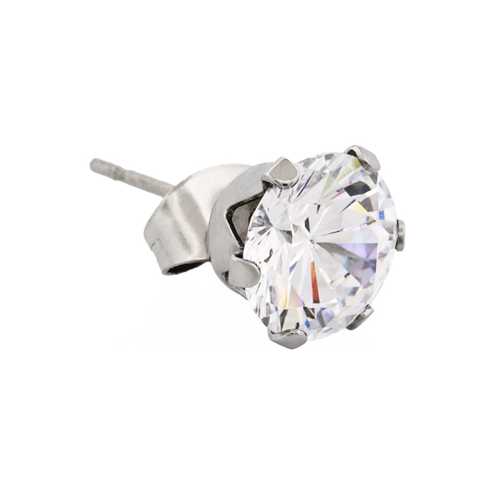 Stainless Steel Earring Cubic Zirconia