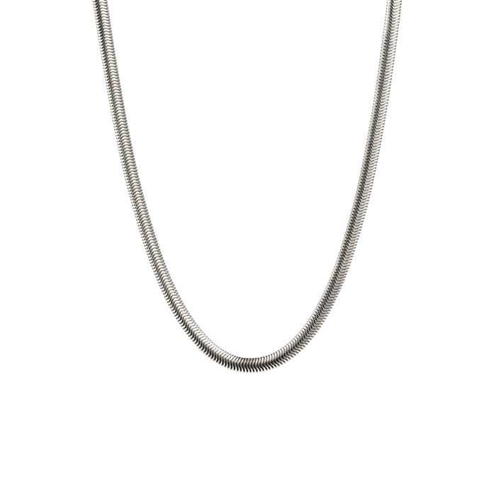 Stainless Steel Flat Snake Chain 4.1mm (45cm)