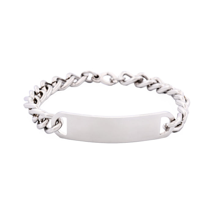 Stainless Steel ID Bracelet (Blank Name Plate)