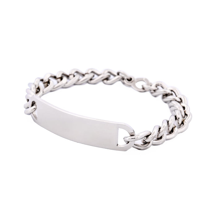 Stainless Steel ID Bracelet (Blank Name Plate)