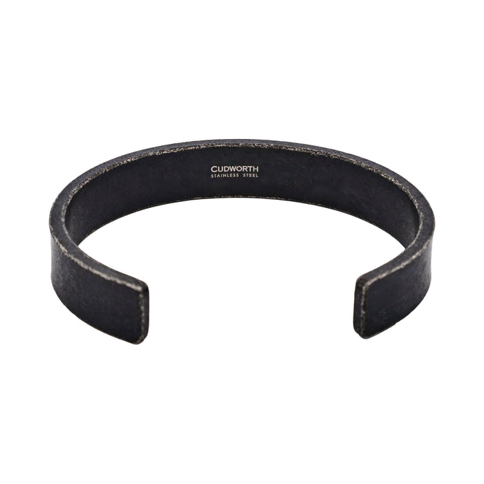 Stainless Steel Ion Plated Antique Gun Metal Cuff
