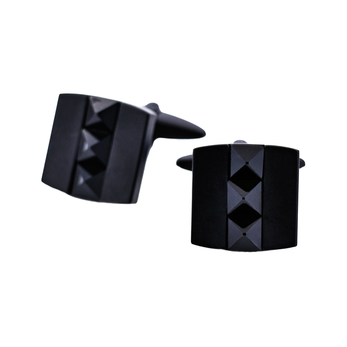 Stainless Steel Ion Plated Black Cufflinks