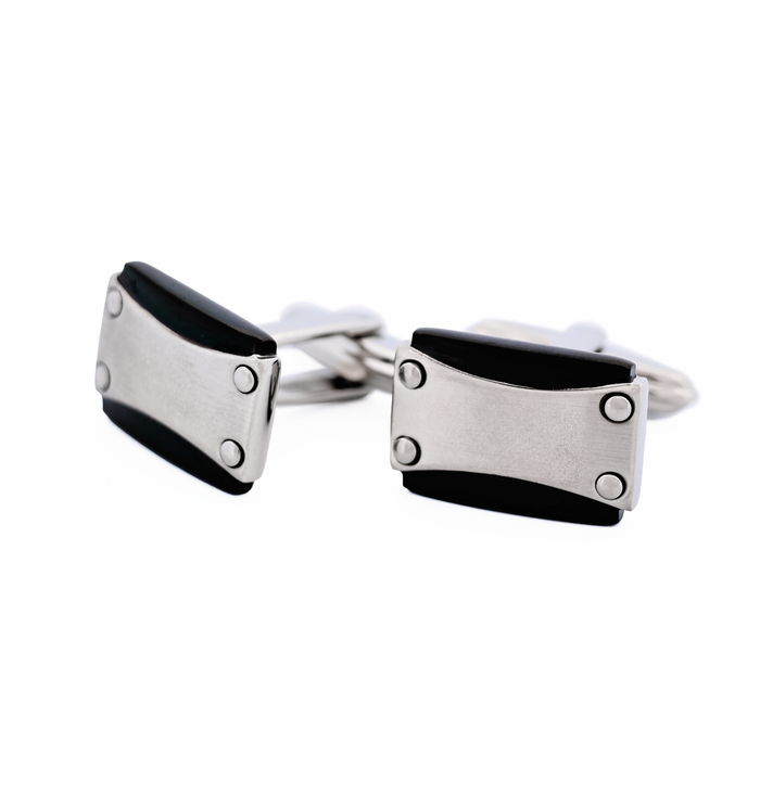 Stainless Steel Ion Plated Gun Cufflinks