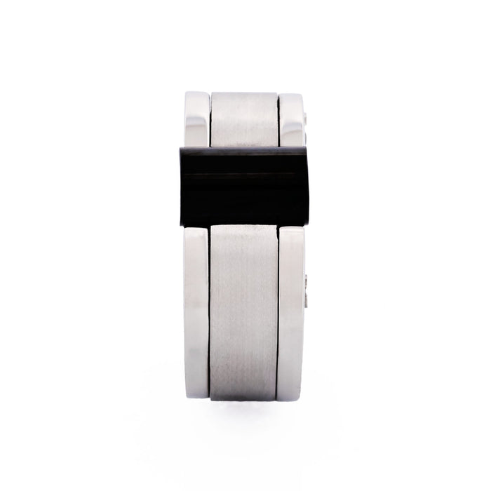 Stainless Steel/Ion Plated Black Ring