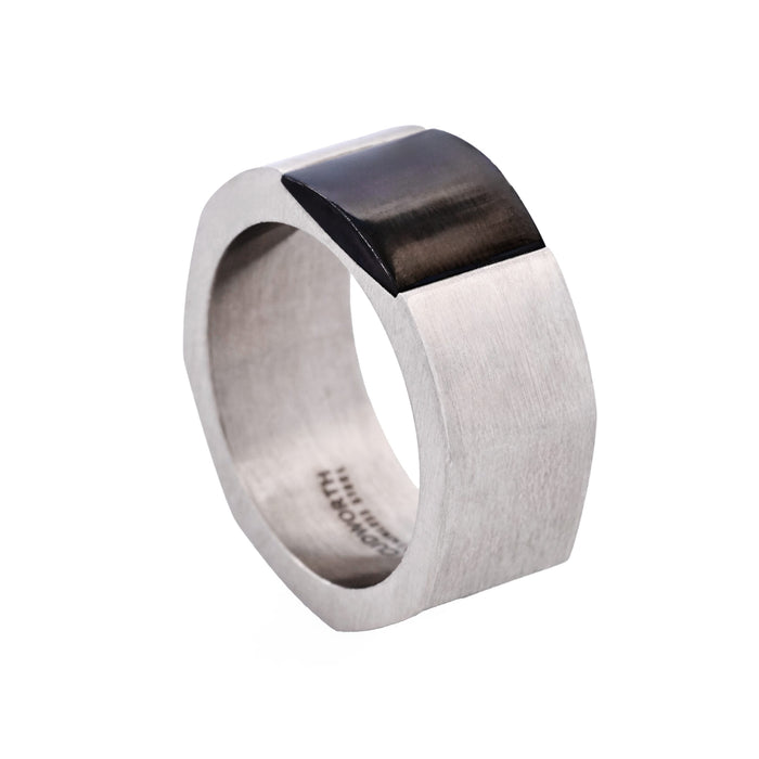 Stainless Steel/Ion Plated Black Ring