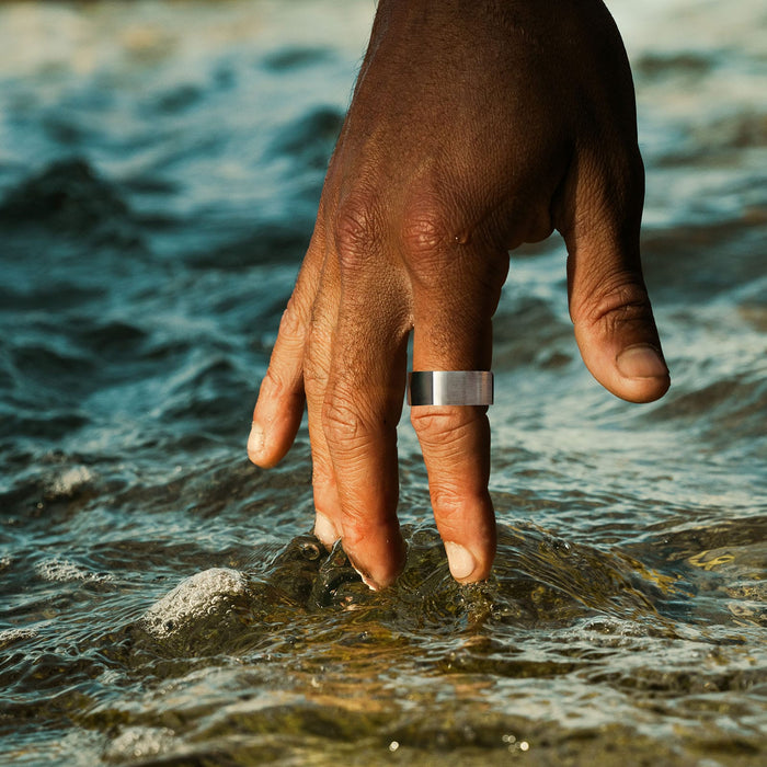Stainless Steel/Ion Plated Black Ring