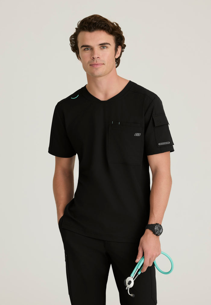 Station Top - Black - Grey's Anatomy Scrubs