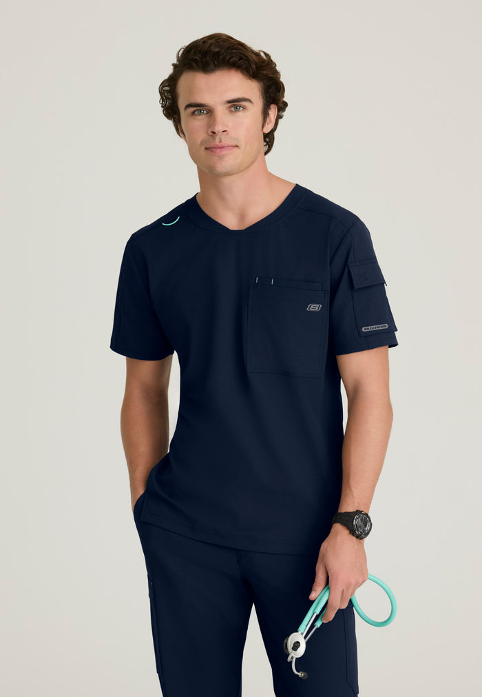 Station Top - Navy - Grey's Anatomy Scrubs