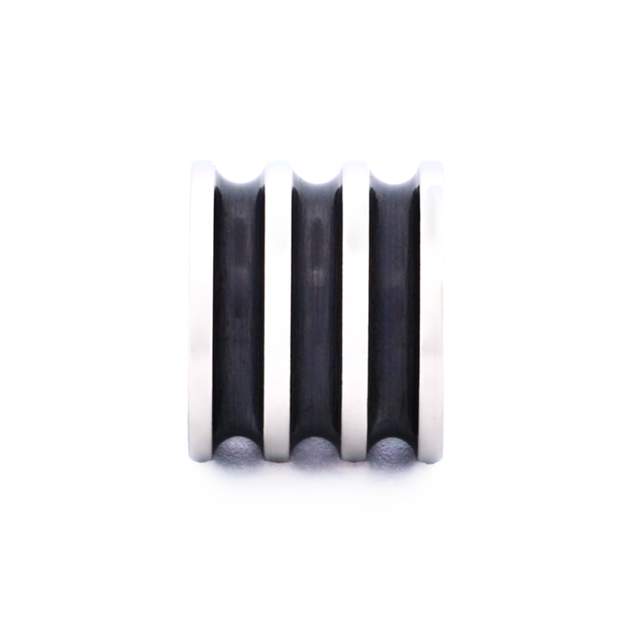 Steel Ion Plated Black Bead