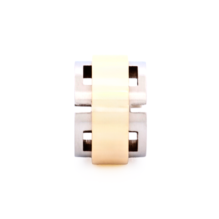 Steel Ion Plated Gold Bead