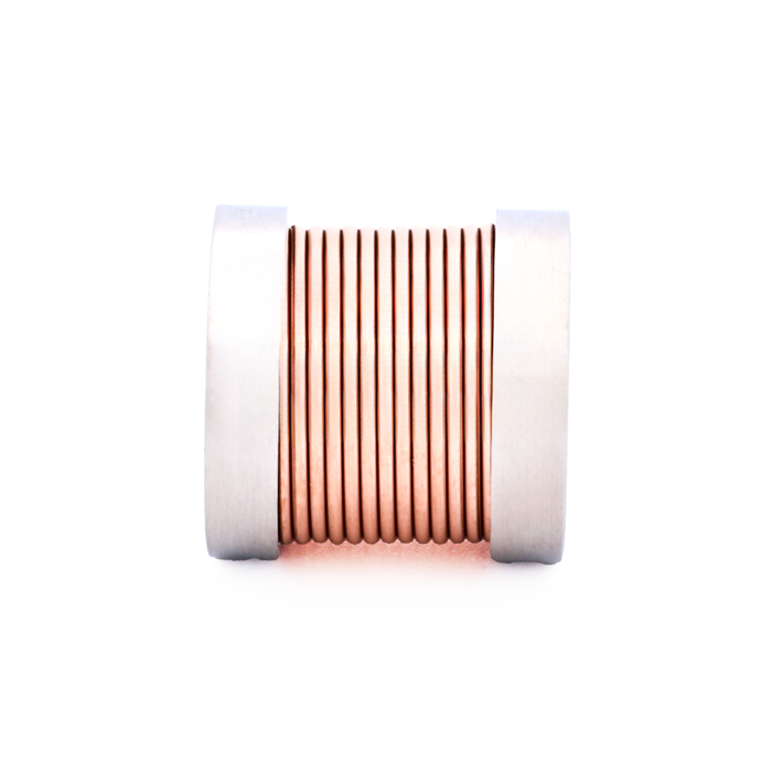 Steel Ion Plated Rose Gold Bead