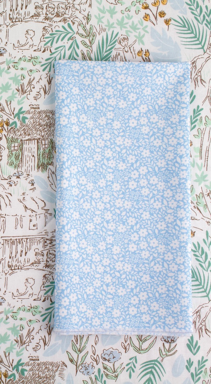 Sweet Nothings Meadow Floral Napkins in Blue
