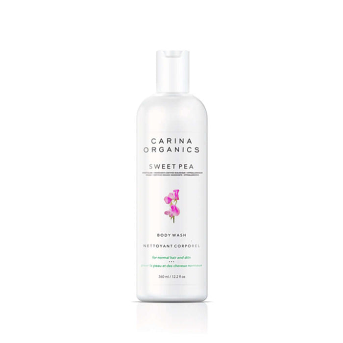 Sweet Pea Moisturising Body Wash 360ml - Carina Organics