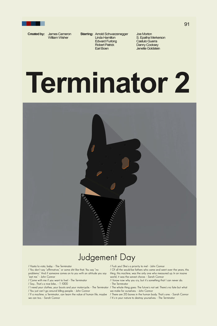 Terminator 2: Judgement Day - Final Scene  | 12"x18" or 18"x24" Print only