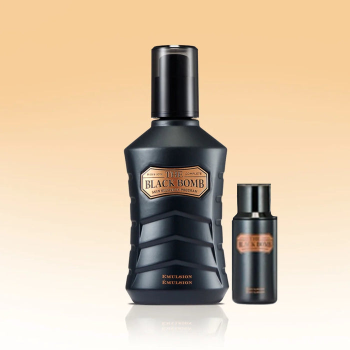 The Face Shop THE BLACK BOMB EMULSION Emultion 130 + Toner 32 ml  مستحلب مرطب للبشرة من ذا فيس شوب