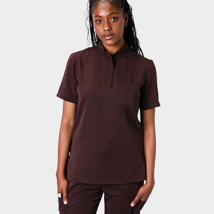 LADIES ACTIVE MANDARIN TOP - Greens Medi Scrubs South Africa - Premium Medical Uniforms & Apparel - Delivery Across SA