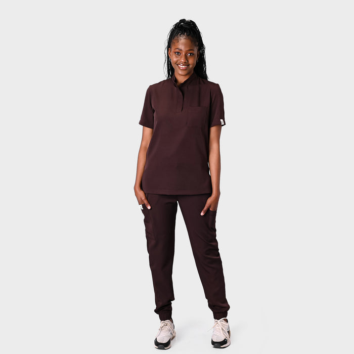 LADIES ACTIVE MANDARIN TOP - Greens Medi Scrubs South Africa - Premium Medical Uniforms & Apparel - Delivery Across SA