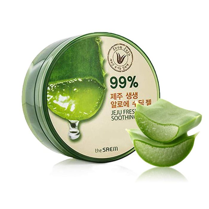 THE SAEM jeju fresh aloe soothing gel 99% جل الصبار