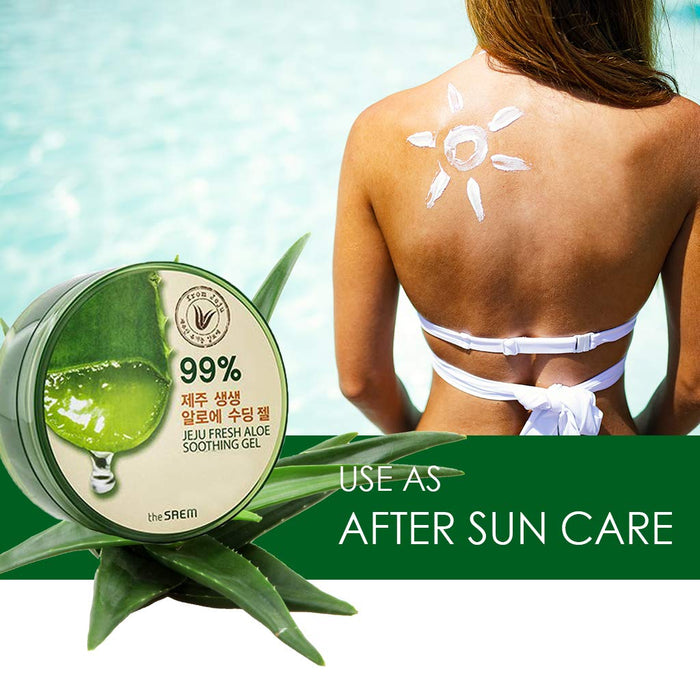 THE SAEM jeju fresh aloe soothing gel 99% جل الصبار