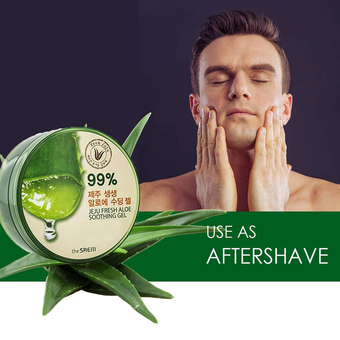 THE SAEM jeju fresh aloe soothing gel 99% جل الصبار