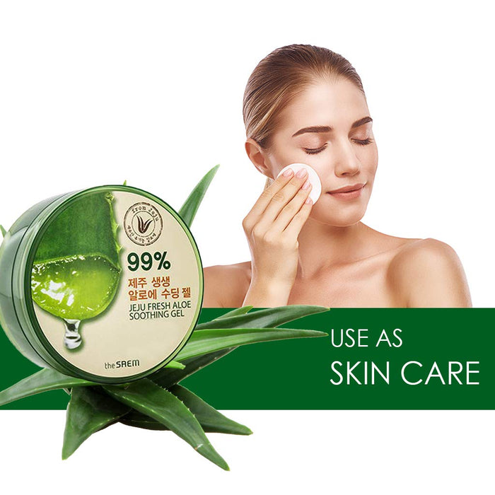 THE SAEM jeju fresh aloe soothing gel 99% جل الصبار