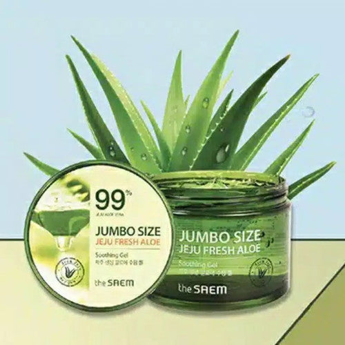 THE SAEM jeju fresh aloe soothing gel 99% جل الصبار