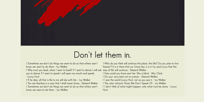The Village - Red smear | 12"x18" or 18"x24" Print Only