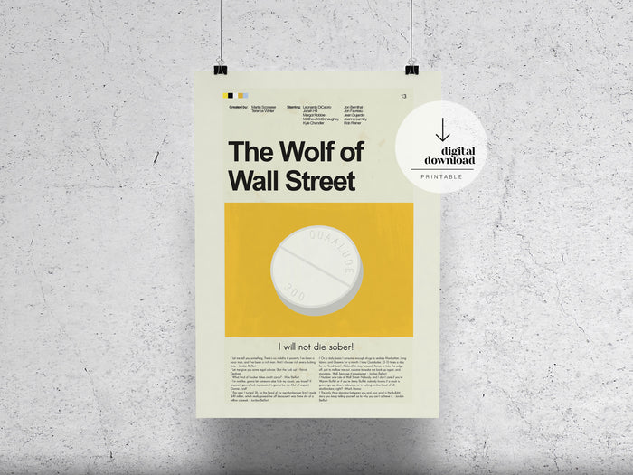 The Wolf of Wall Street | DIGITAL ARTWORK DOWNLOAD