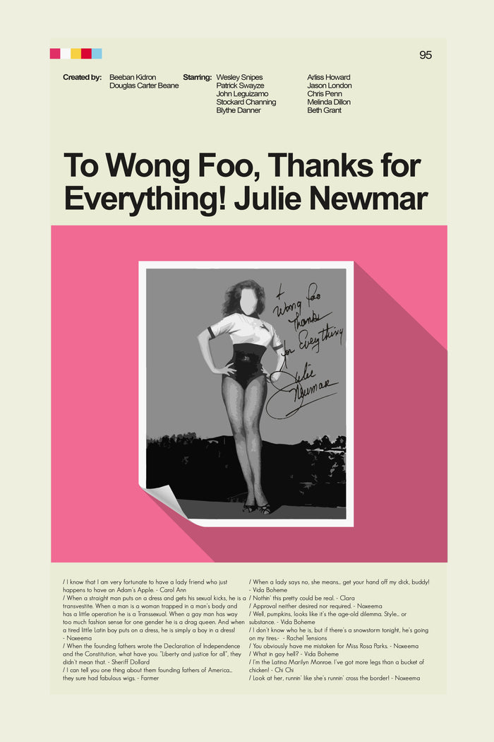 To Wong Foo, Thanks for Everything! Julie Newmar - Signed Photo  | 12"x18" or 18"x24" Print only