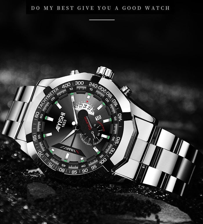 TOP BRAND AIYISHI  Men's Fashion Luminous Watch Blossom Online UG