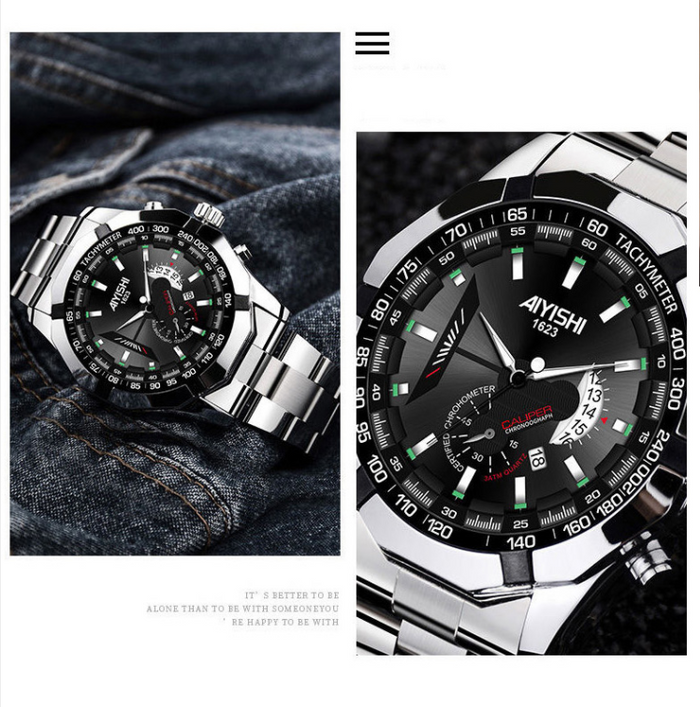 TOP BRAND AIYISHI  Men's Fashion Luminous Watch Blossom Online UG