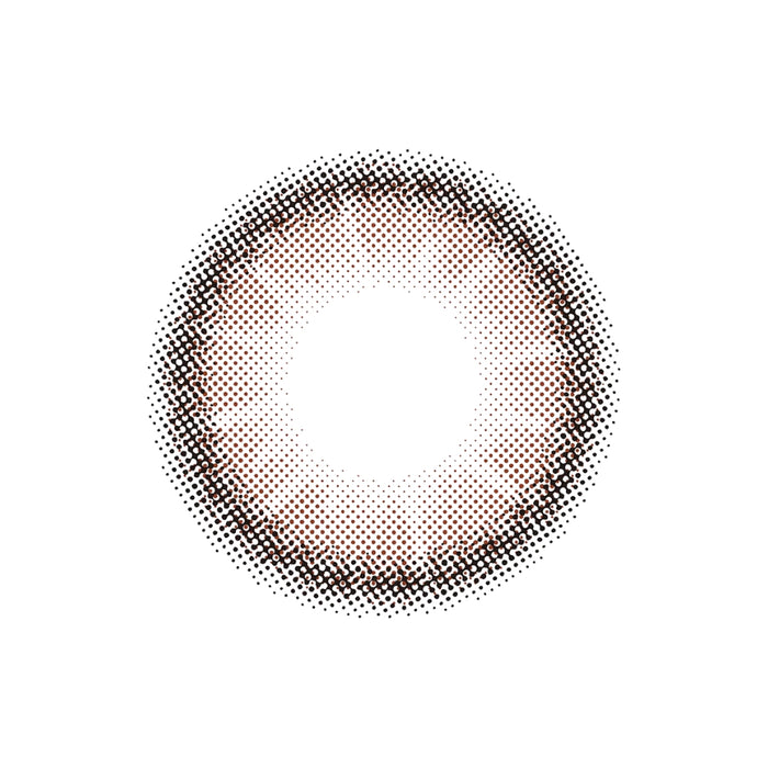 EyeCandys Topards 1-Day Pearl Cats Eye (10pk) prescription colored contact lens design featuring warm beige haze, light brown base, soft blurred outer edge, natural two-tone Korean daily disposable contact lens pattern