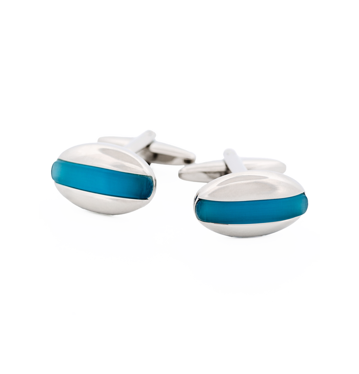 Turquoise Cat's Eye Cufflinks