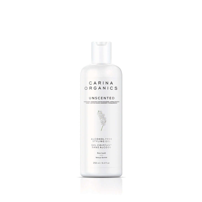 Unscented Alcohol-Free Styling Gel 250ml - Carina Organics