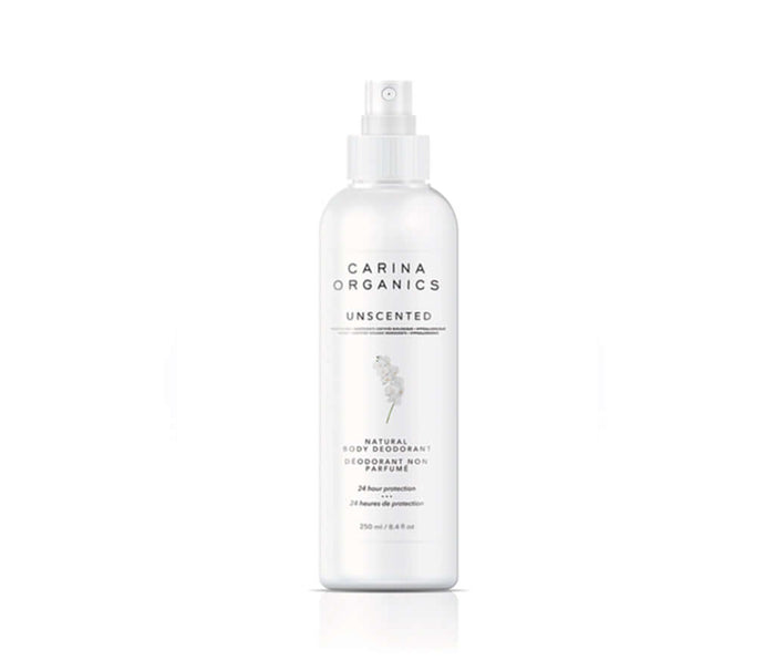 Unscented Natural Body Deodorant 250ml - Carina Organics
