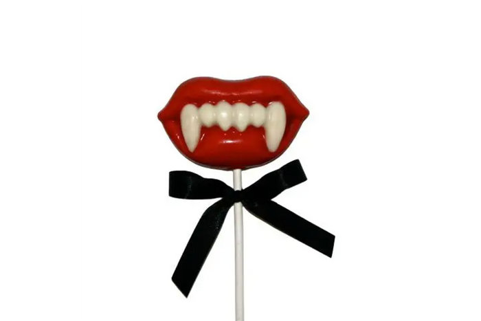 Vampire Teeth Chocolate Lolly