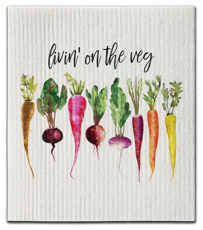 Vegetables Livin' On The Dishcloth - CJ Bella Co.