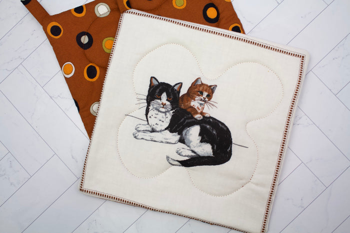 Vintage Cats Potholder