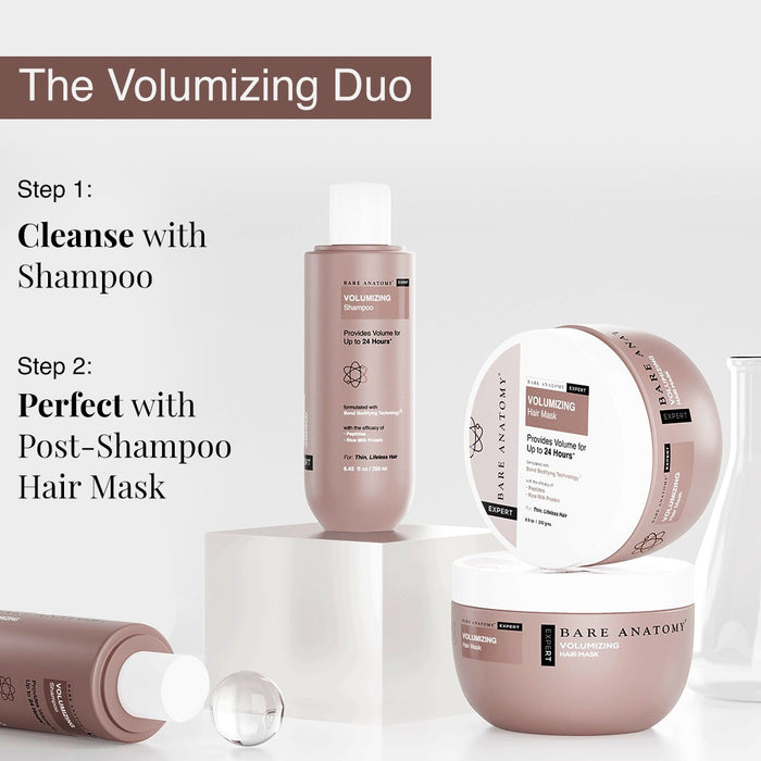 Volumizing Shampoo With Rice Milk Protein & Peptides - 250 ml | Pack of 2