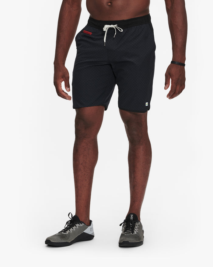VUORI BANKS SHORT 7" - UNLINED - BLACK MICRO DOT