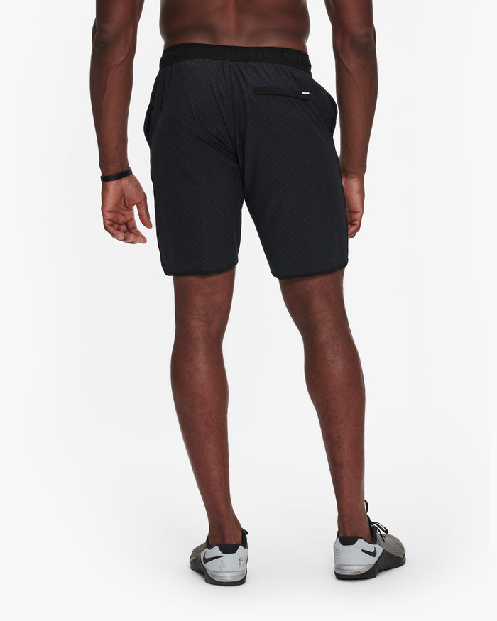 VUORI BANKS SHORT 7" - UNLINED - BLACK MICRO DOT