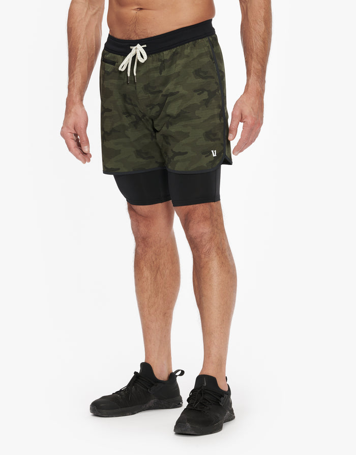 VUORI STOCKTON SHORT 6.5" - LINED - OLIVE CAMO